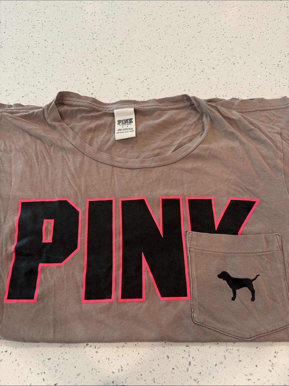 Victoria’s Secret PINK front pocket logo tee